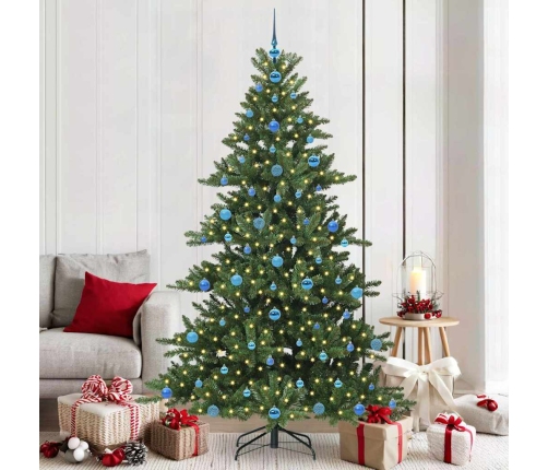 Mākslīgā Saliekamā Ziemassvētku Egle With Leds 210Cm Pvc Vidaxl