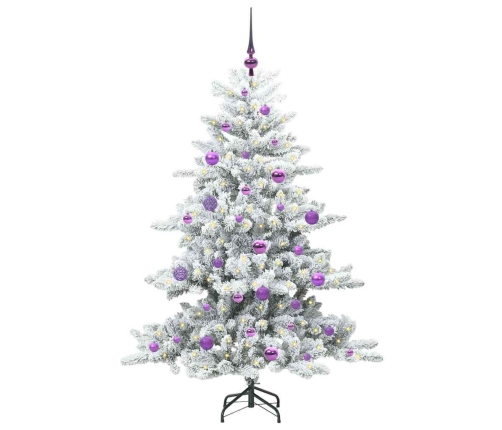 Mākslīgā Saliekamā Ziemassvētku Egle Su 150 Led 150 Cm Pvc Vidaxl