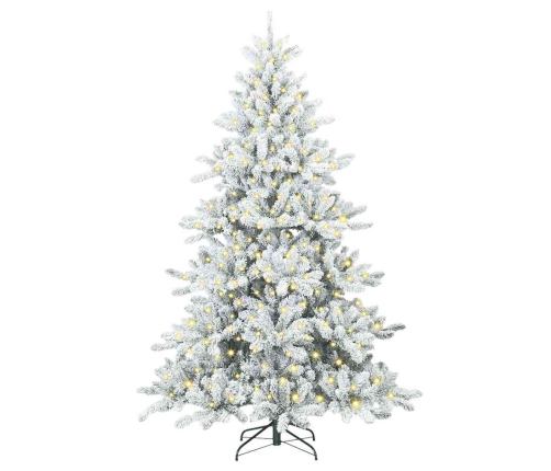 Mākslīgā Saliekamā Ziemassvētku Egle Balts 180 Cm Pvc Vidaxl