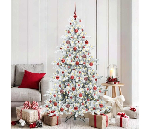 Mākslīgā Saliekamā Ziemassvētku Egle With Leds 180Cm Pvc Vidaxl