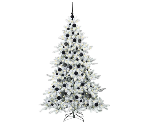 Mākslīgā Saliekamā Ziemassvētku Egle With Leds 180Cm Pvc Vidaxl