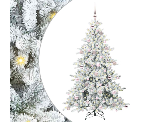 Mākslīgā Saliekamā Ziemassvētku Egle With Leds 180Cm Pvc Vidaxl