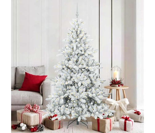 Mākslīgā Saliekamā Ziemassvētku Egle With Leds 180Cm Pvc Vidaxl