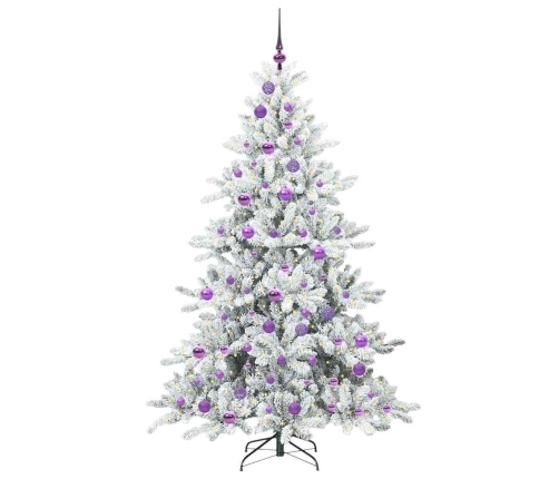 Mākslīgā Saliekamā Ziemassvētku Egle With Leds 180Cm Pvc Vidaxl