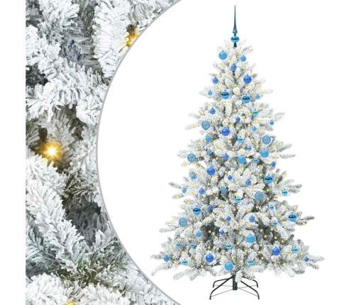 Mākslīgā Saliekamā Ziemassvētku Egle Su 300 Led 180 Cm Pvc Vidaxl