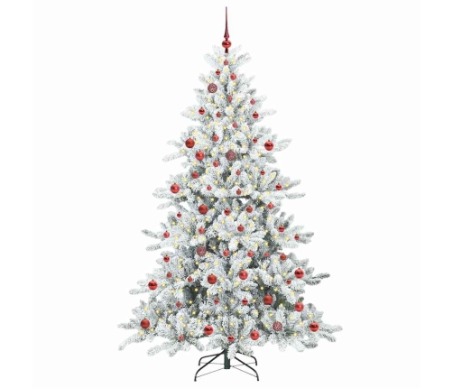 Mākslīgā Saliekamā Ziemassvētku Egle With Leds 210Cm Pvc Vidaxl