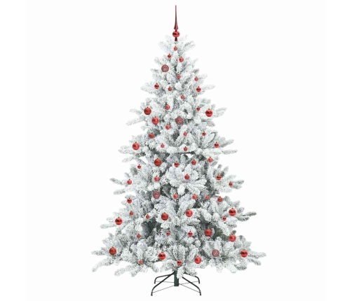 Mākslīgā Saliekamā Ziemassvētku Egle With Leds 210Cm Pvc Vidaxl