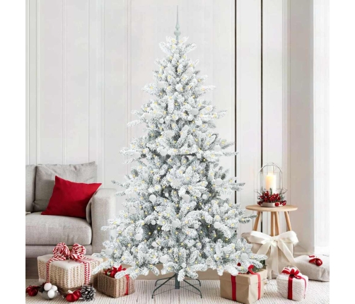 Mākslīgā Saliekamā Ziemassvētku Egle Su 300 Led 210 Cm Pvc Vidaxl