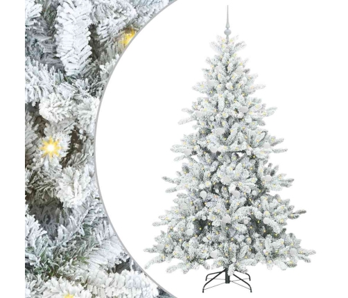 Mākslīgā Saliekamā Ziemassvētku Egle Su 300 Led 210 Cm Pvc Vidaxl