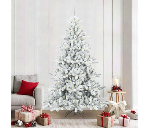 Mākslīgā Saliekamā Ziemassvētku Egle With Leds 210Cm Pvc Vidaxl