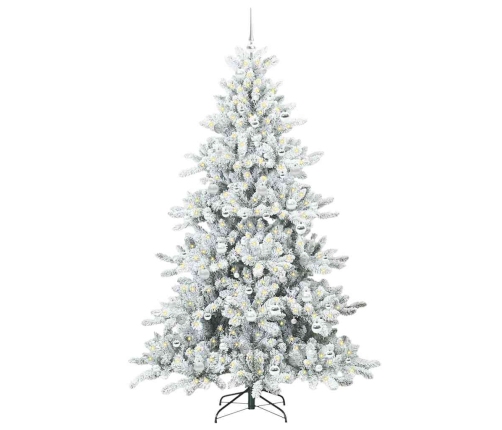 Mākslīgā Saliekamā Ziemassvētku Egle With Leds 210Cm Pvc Vidaxl