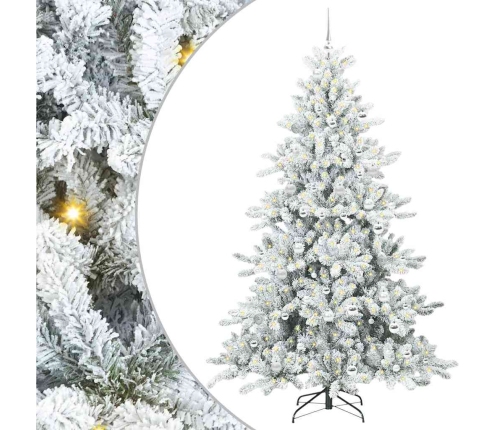 Mākslīgā Saliekamā Ziemassvētku Egle With Leds 210Cm Pvc Vidaxl