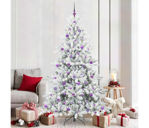 Mākslīgā Saliekamā Ziemassvētku Egle With Leds 210Cm Pvc Vidaxl