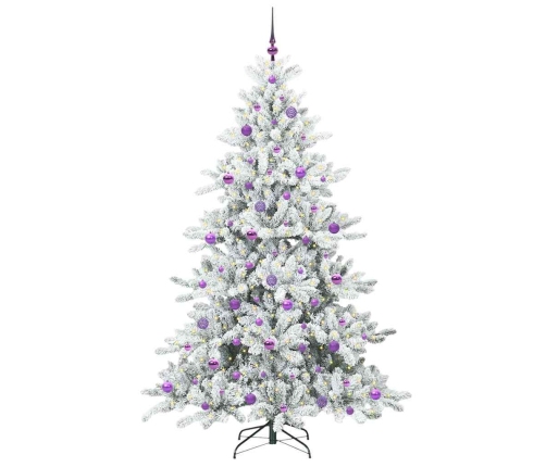 Mākslīgā Saliekamā Ziemassvētku Egle With Leds 210Cm Pvc Vidaxl