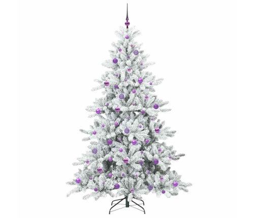 Mākslīgā Saliekamā Ziemassvētku Egle With Leds 210Cm Pvc Vidaxl