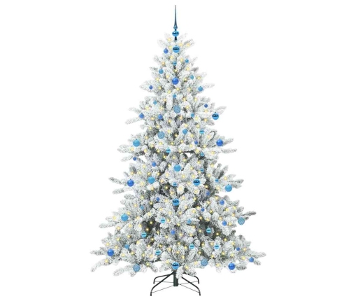 Mākslīgā Saliekamā Ziemassvētku Egle With Leds 210Cm Pvc Vidaxl