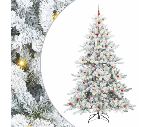 Mākslīgā Saliekamā Ziemassvētku Egle With Leds 240Cm Pvc Vidaxl