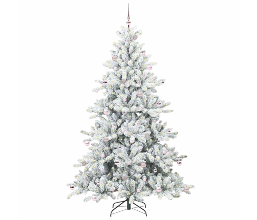 Mākslīgā Saliekamā Ziemassvētku Egle With Leds 240Cm Pvc Vidaxl