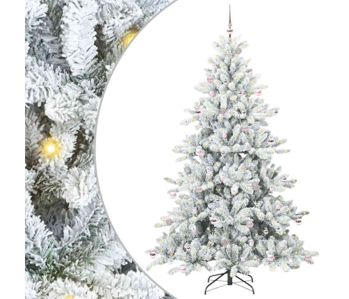 Mākslīgā Saliekamā Ziemassvētku Egle With Leds 240Cm Pvc Vidaxl