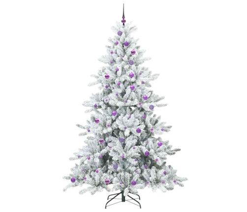 Mākslīgā Saliekamā Ziemassvētku Egle With Leds 240Cm Pvc Vidaxl