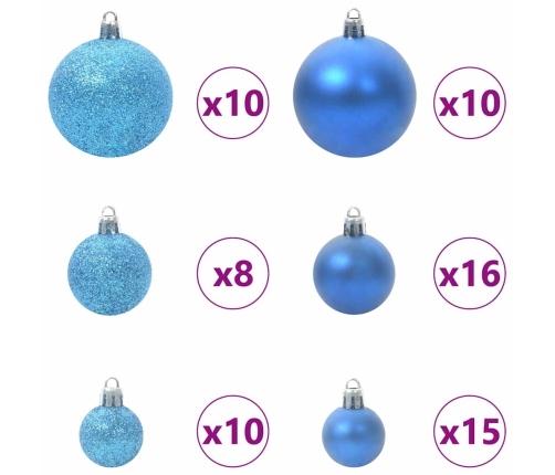 Mākslīgā Saliekamā Ziemassvētku Egle With Leds 240Cm Pvc Vidaxl