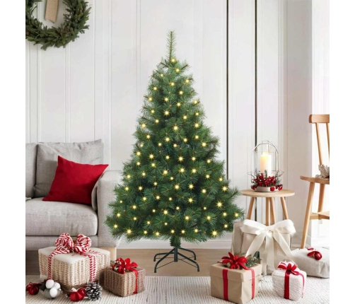 Mākslīgā Ziemassvētku Eglīte Su 150 Led Zaļa 120 Cm Pe Un Pvc Vidaxl