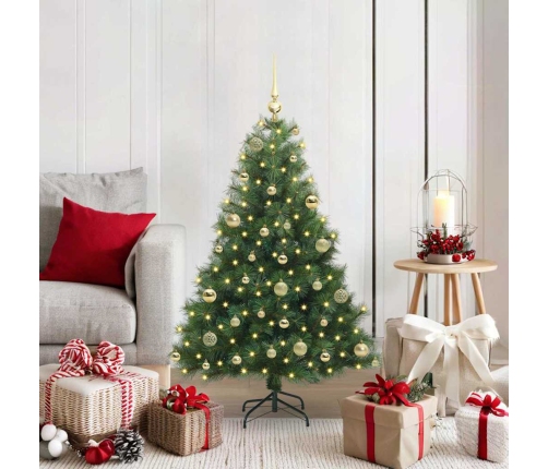 Mākslīgā Ziemassvētku Eglīte Su 150 Led Zaļa 120 Cm Pe Un Pvc Vidaxl