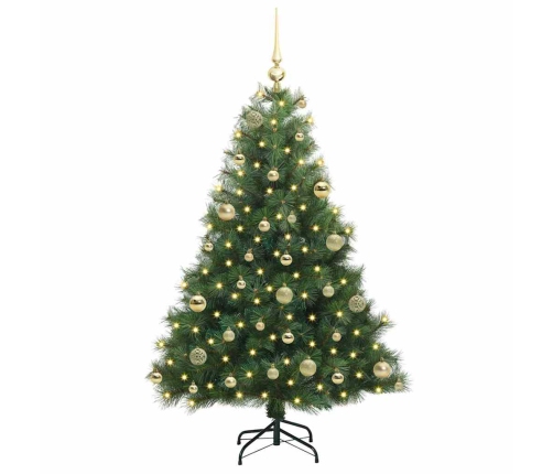 Mākslīgā Ziemassvētku Eglīte Su 150 Led Zaļa 120 Cm Pe Un Pvc Vidaxl