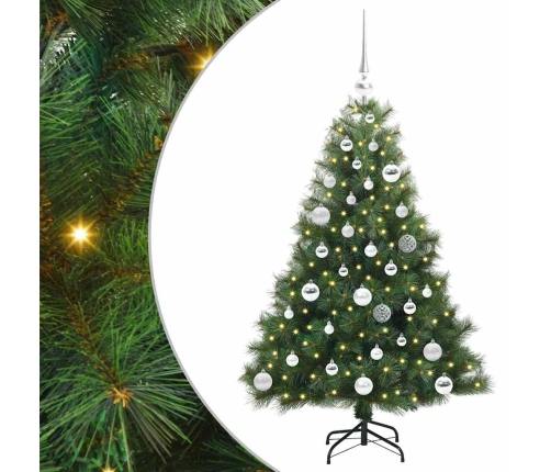 Mākslīgā Ziemassvētku Eglīte Su 150 Led Zaļa 120 Cm Pe Un Pvc Vidaxl