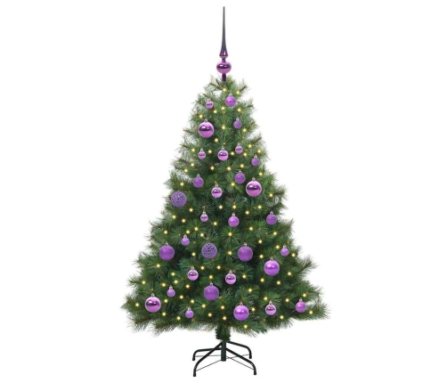 Mākslīgā Ziemassvētku Eglīte Su 150 Led Zaļa 120 Cm Pe Un Pvc Vidaxl