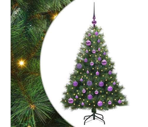 Mākslīgā Ziemassvētku Eglīte Su 150 Led Zaļa 120 Cm Pe Un Pvc Vidaxl