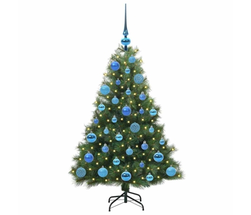 Mākslīgā Ziemassvētku Eglīte Su 150 Led Zaļa 120 Cm Pe Un Pvc Vidaxl