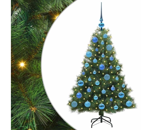 Mākslīgā Ziemassvētku Eglīte Su 150 Led Zaļa 120 Cm Pe Un Pvc Vidaxl