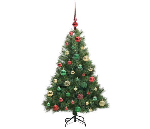 Mākslīgā Ziemassvētku Eglīte Su 150 Led Zaļa 120 Cm Pe Un Pvc Vidaxl