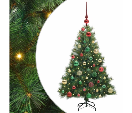 Mākslīgā Ziemassvētku Eglīte Su 150 Led Zaļa 120 Cm Pe Un Pvc Vidaxl