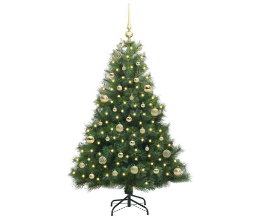 Mākslīgā Ziemassvētku Eglīte Su 150 Led Zaļa 150 Cm Pe Un Pvc Vidaxl