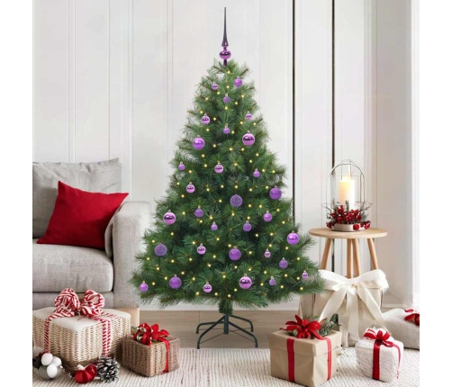 Mākslīgā Ziemassvētku Eglīte Su 150 Led Zaļa 150 Cm Pe Un Pvc Vidaxl