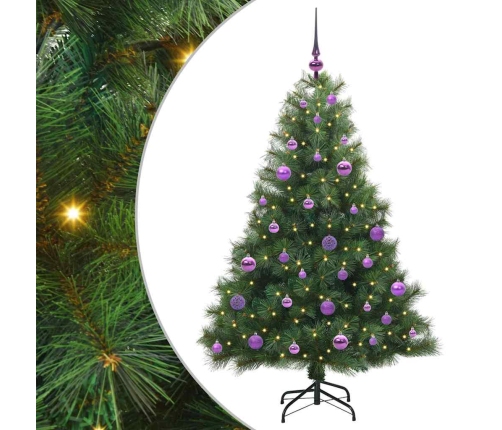 Mākslīgā Ziemassvētku Eglīte Su 150 Led Zaļa 150 Cm Pe Un Pvc Vidaxl