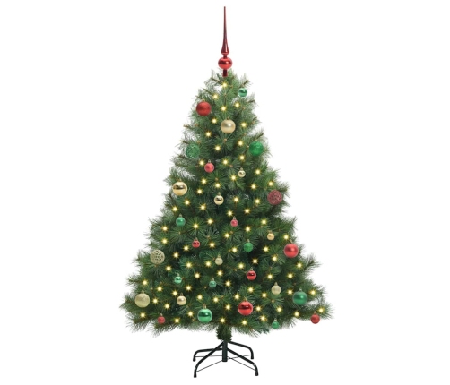 Mākslīgā Ziemassvētku Eglīte Su 150 Led Zaļa 150 Cm Pe Un Pvc Vidaxl