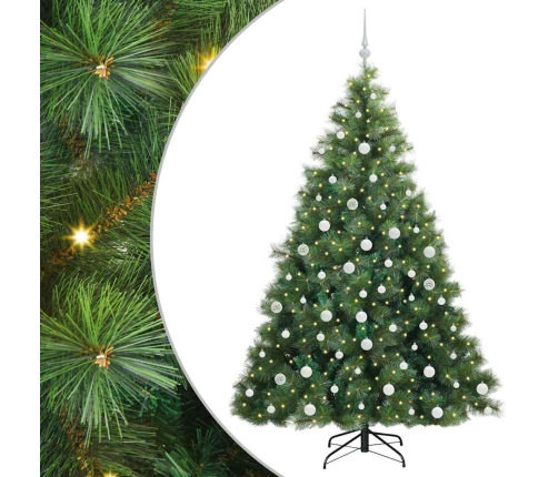 Mākslīgā Ziemassvētku Eglīte Su 300 Led Zaļa 180 Cm Pe Un Pvc Vidaxl