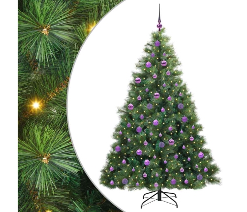 Mākslīgā Ziemassvētku Eglīte Su 300 Led Zaļa 180 Cm Pe Un Pvc Vidaxl