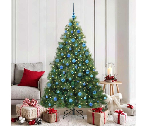 Mākslīgā Ziemassvētku Eglīte Su 300 Led Zaļa 180 Cm Pe Un Pvc Vidaxl