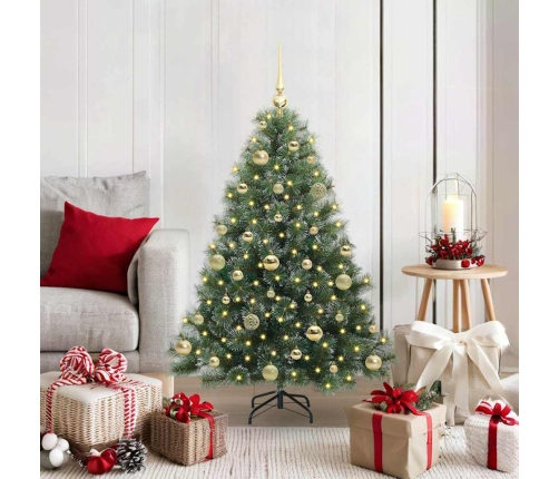 Mākslīgā Ziemassvētku Eglīte Su 150 Led Zaļa 120 Cm Pe Un Pvc Vidaxl