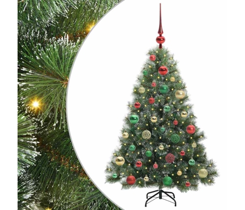 Mākslīgā Ziemassvētku Eglīte Su 150 Led Zaļa 120 Cm Pe Un Pvc Vidaxl