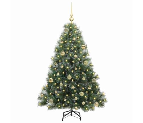 Mākslīgā Ziemassvētku Eglīte Su 150 Led Zaļa 150 Cm Pe Un Pvc Vidaxl