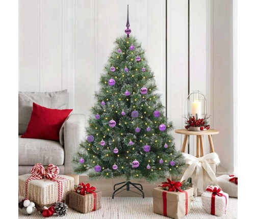 Mākslīgā Ziemassvētku Eglīte Su 150 Led Zaļa 150 Cm Pe Un Pvc Vidaxl