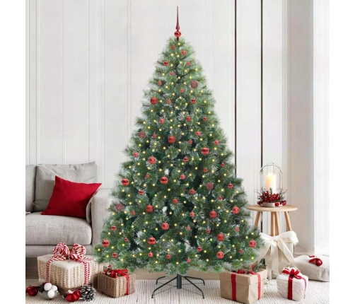 Mākslīgā Ziemassvētku Eglīte Su 300 Led Zaļa 210 Cm Pe Un Pvc Vidaxl