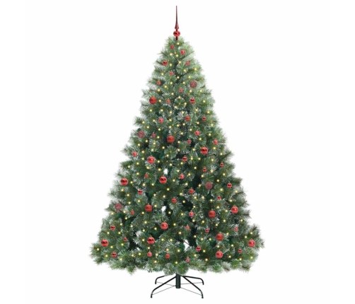 Mākslīgā Ziemassvētku Eglīte Su 300 Led Zaļa 210 Cm Pe Un Pvc Vidaxl