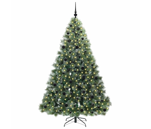 Mākslīgā Ziemassvētku Eglīte Su 300 Led Zaļa 210 Cm Pe Un Pvc Vidaxl