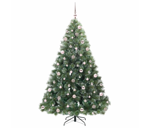 Mākslīgā Ziemassvētku Eglīte Su 300 Led Zaļa 210 Cm Pe Un Pvc Vidaxl